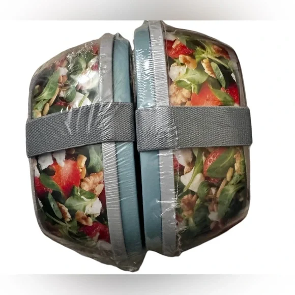 NWT Anthropologie MePal Salad Box, Nordic green, bento, meal prep container - Picture 10 of 13